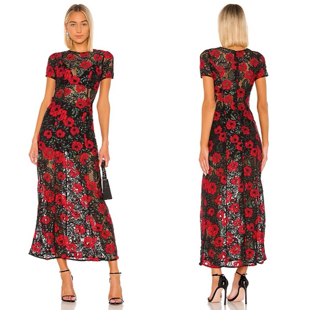 Lovers + Friends Nadine Rose Garden Maxi Dress